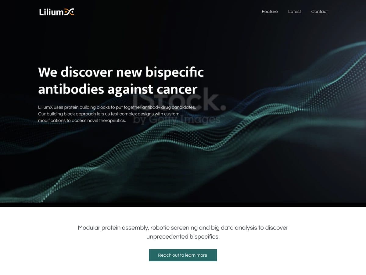 LiliumX website design