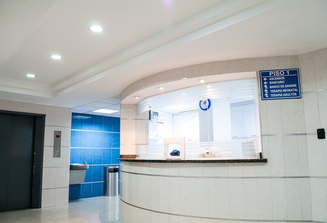 Modern healthcare clinic interior representing clean website design
