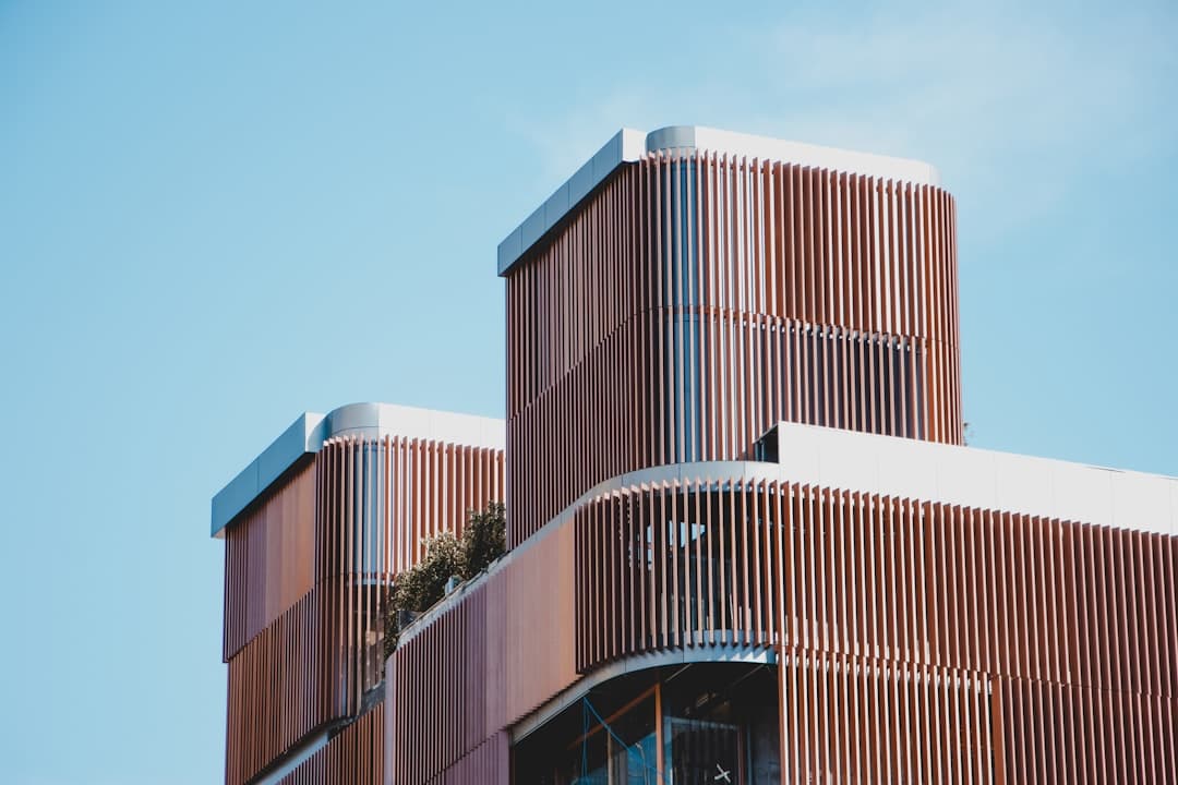 Modern architecture building representing architecture firm website design