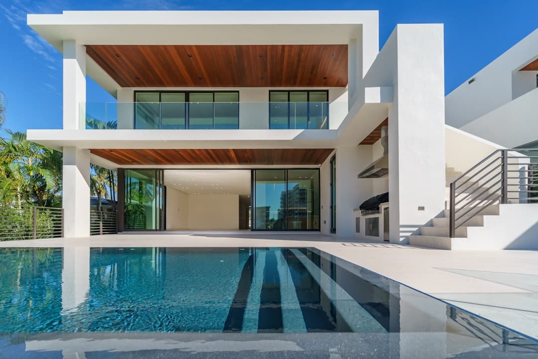 Modern luxury real estate home exterior