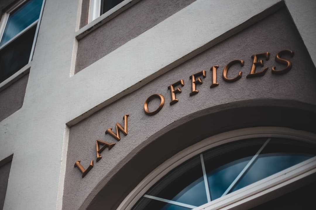 Solo attorney working in a modern office