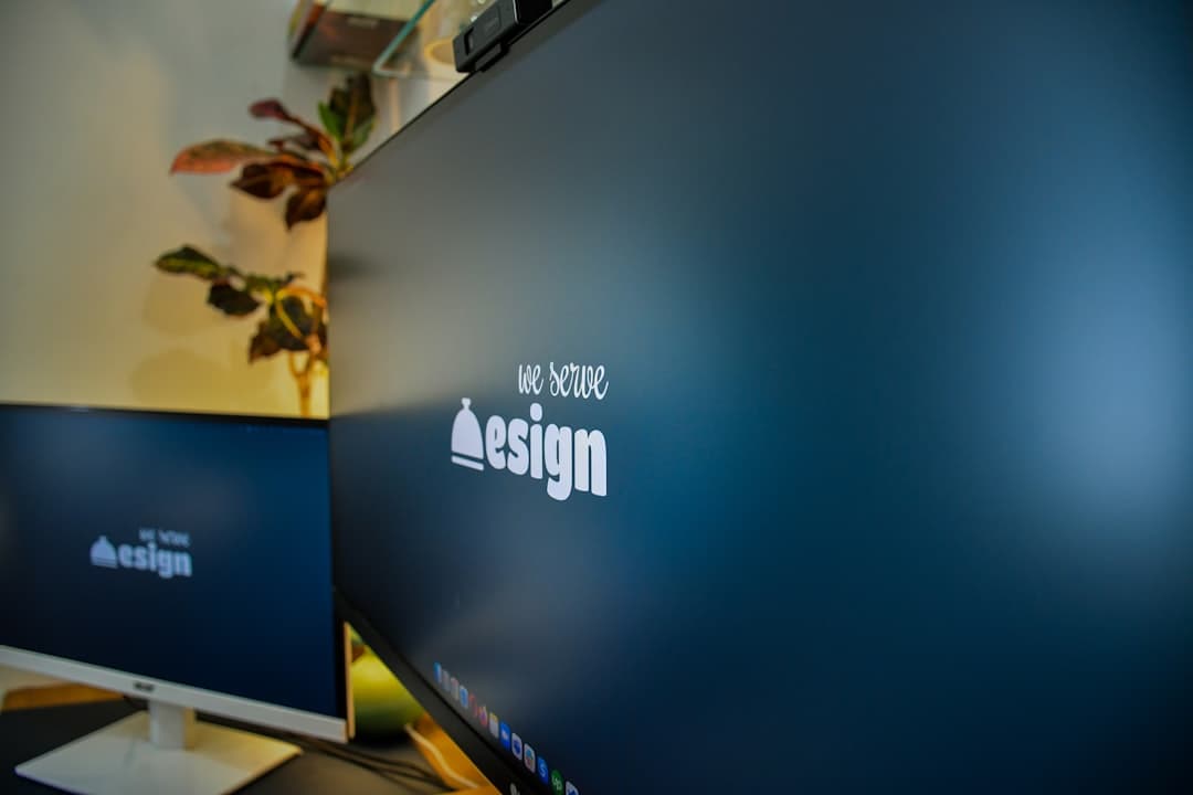 Designer portfolio displayed on a laptop screen