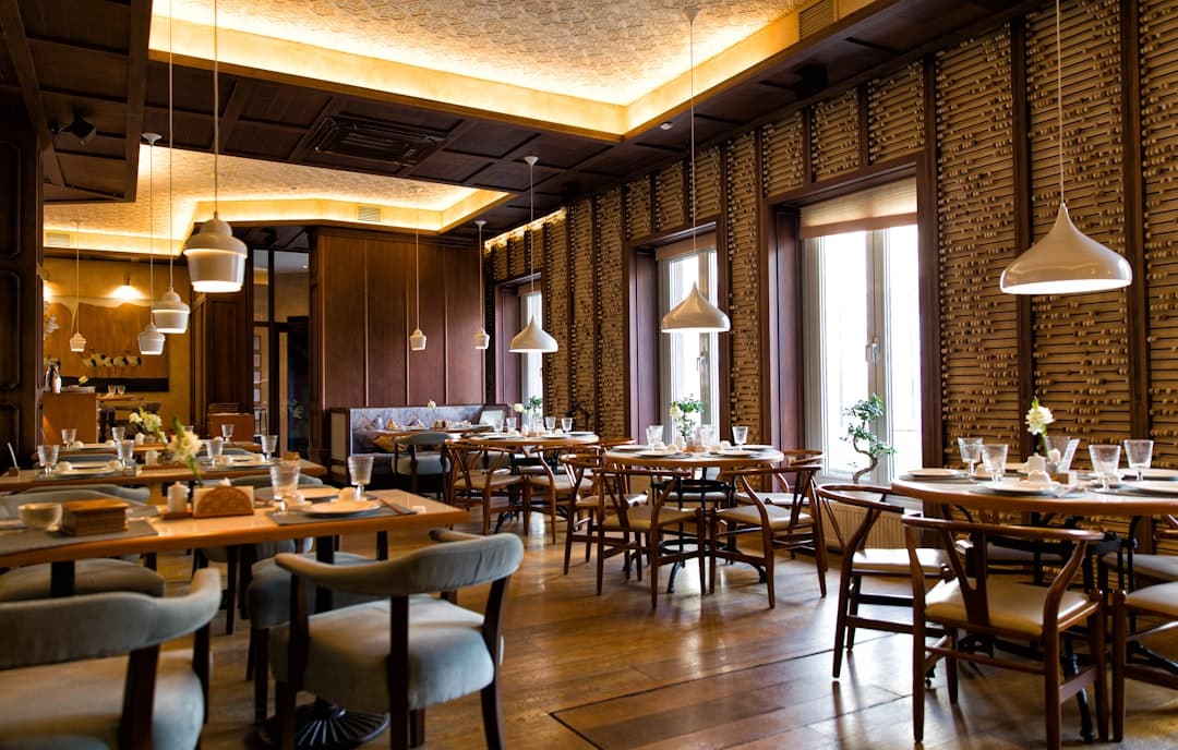 Best website builder for restaurants showing a modern restaurant interior