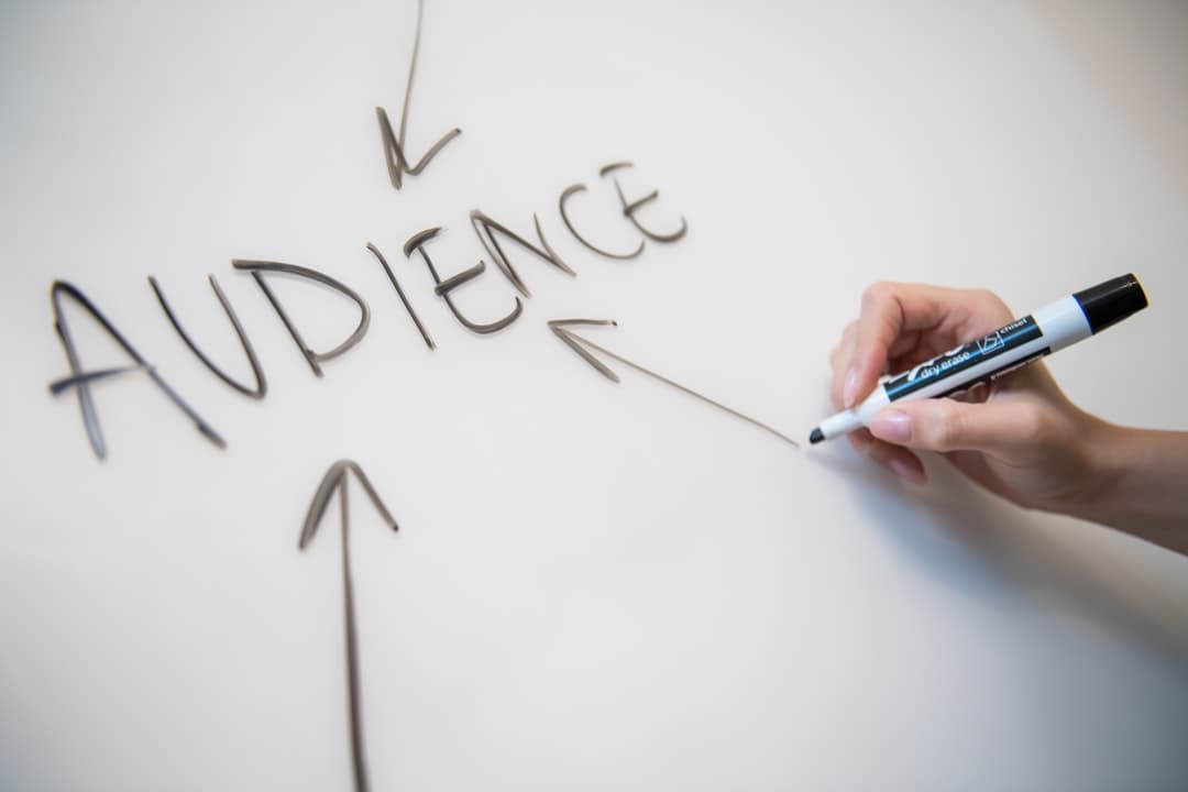 Marketing conversion funnel diagram showing stages from awareness to purchase
