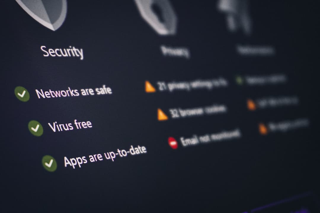 Cybersecurity dashboard showing threat data