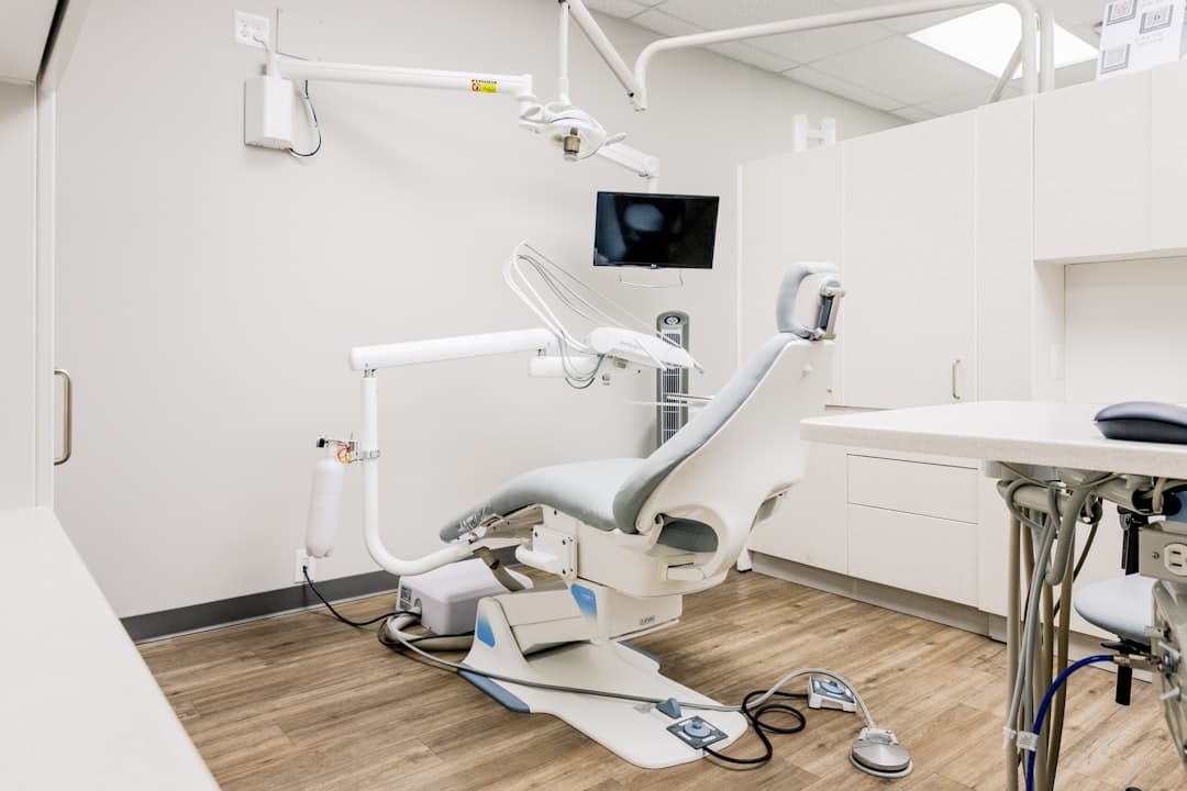 Modern dental clinic reception area