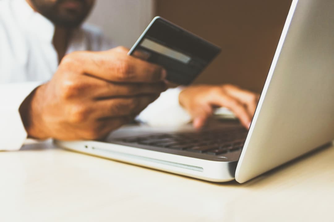 Online store browsed on a laptop