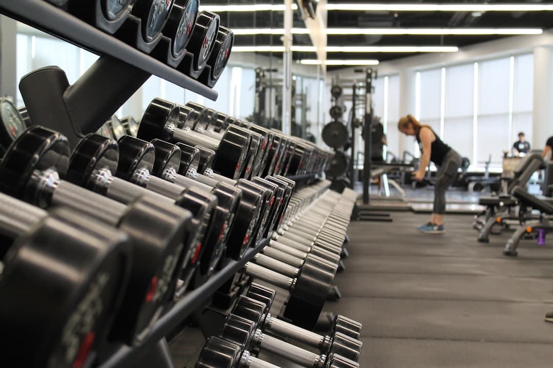 Modern gym with fitness equipment