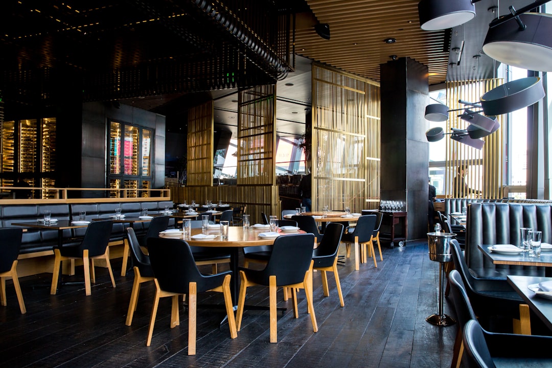 Modern restaurant interior dining space