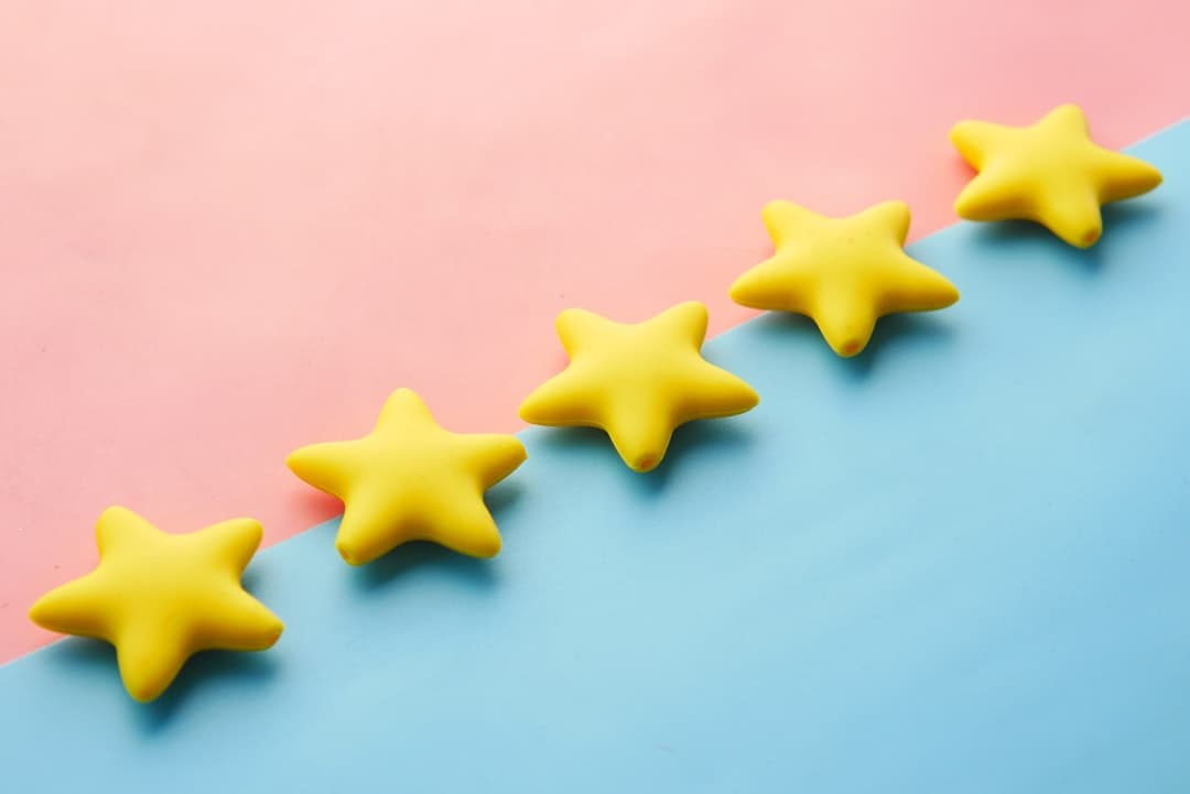 Customer testimonials on a website