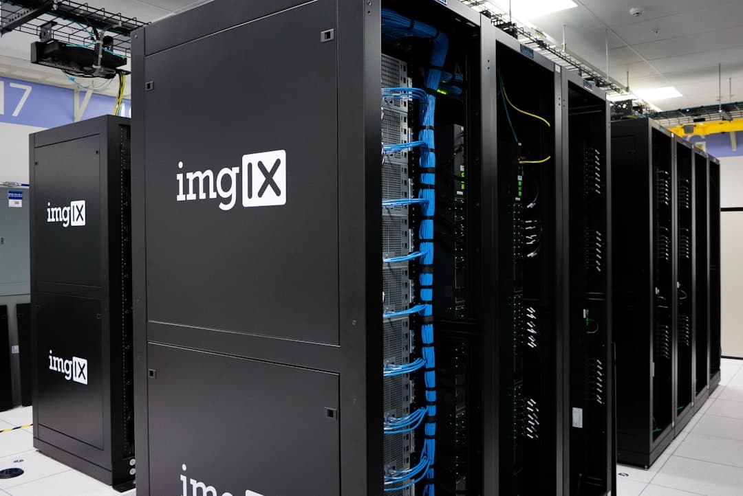 Server racks in a data center