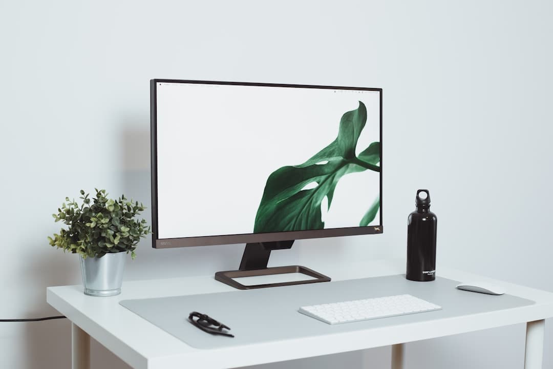 White space in web design on a clean minimal layout