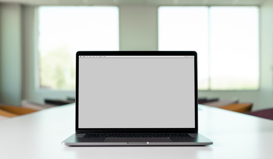 Modern marketing website displayed on a laptop screen
