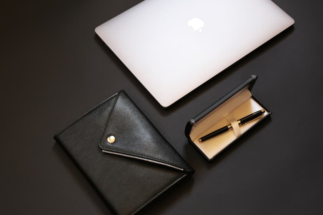 Designer portfolio displayed on a laptop