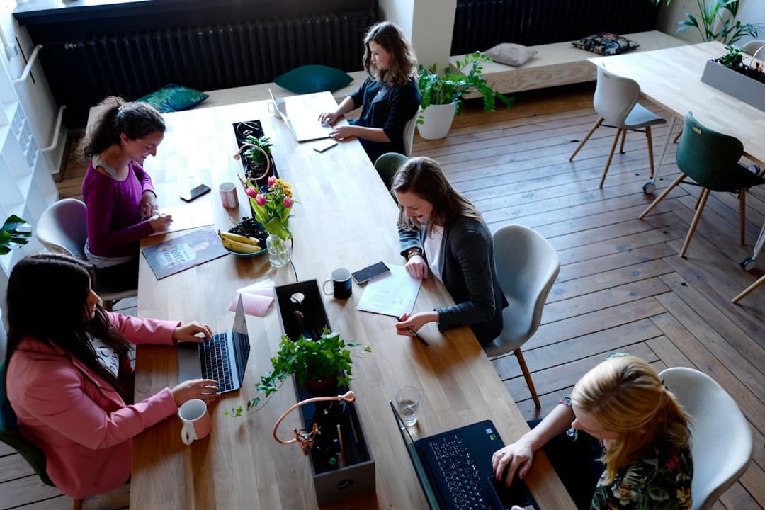 Modern coworking office space illustrating coworking space website design principles